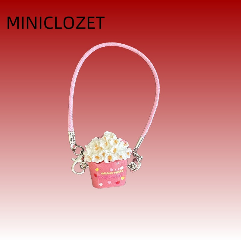 Popcorn Keychains & Doll Popcorn Backpacks - Multiple Colors Available