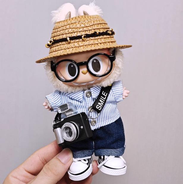 Doll Clothing For 17cm dolls Fashionable Striped Casual 6-Piece Doll Outfit Set