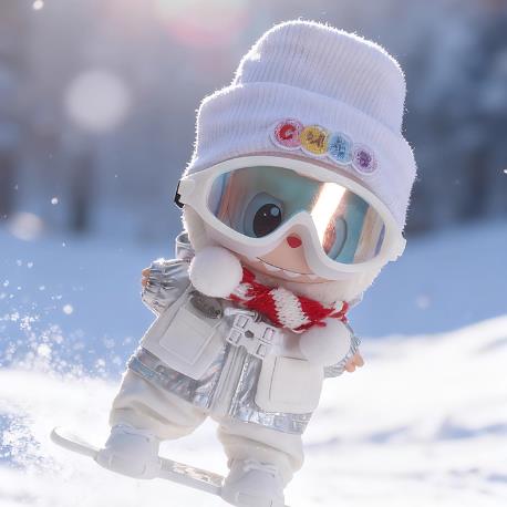 Doll Clothes 17cm Plush Outfit Skiing 6-Piece Set