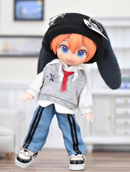 Doll Clothing - Campus Boy 4 - Piece Set, 1/12 BJD Doll Clothes Set