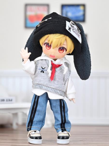 Doll Clothing - Campus Boy 4 - Piece Set, 1/12 BJD Doll Clothes Set