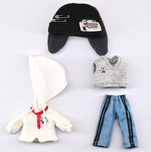 Doll Clothing - Campus Boy 4 - Piece Set, 1/12 BJD Doll Clothes Set