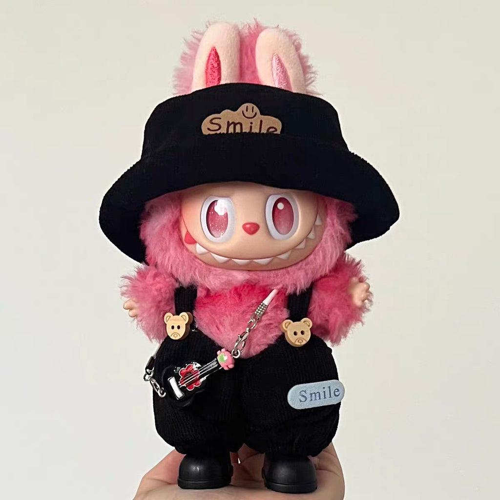 Doll Clothing For 15-17cm dolls/Doll Clothes Set - 5 Pieces ( Jumpsuit, Hat, Glasses,Shoes,fashion accessory)