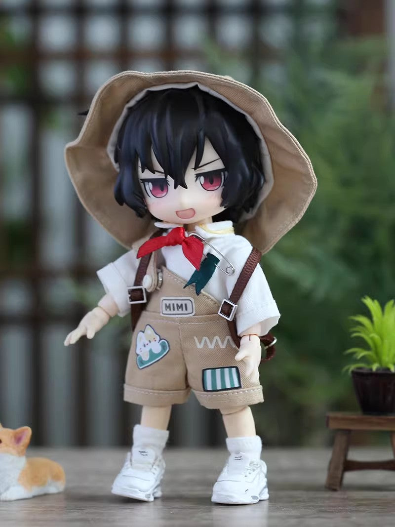 OB11 Doll Clothes - 5-Piece Holiday Travel Set, Casual Backpack Set, 1/12 BJD Doll Outfits