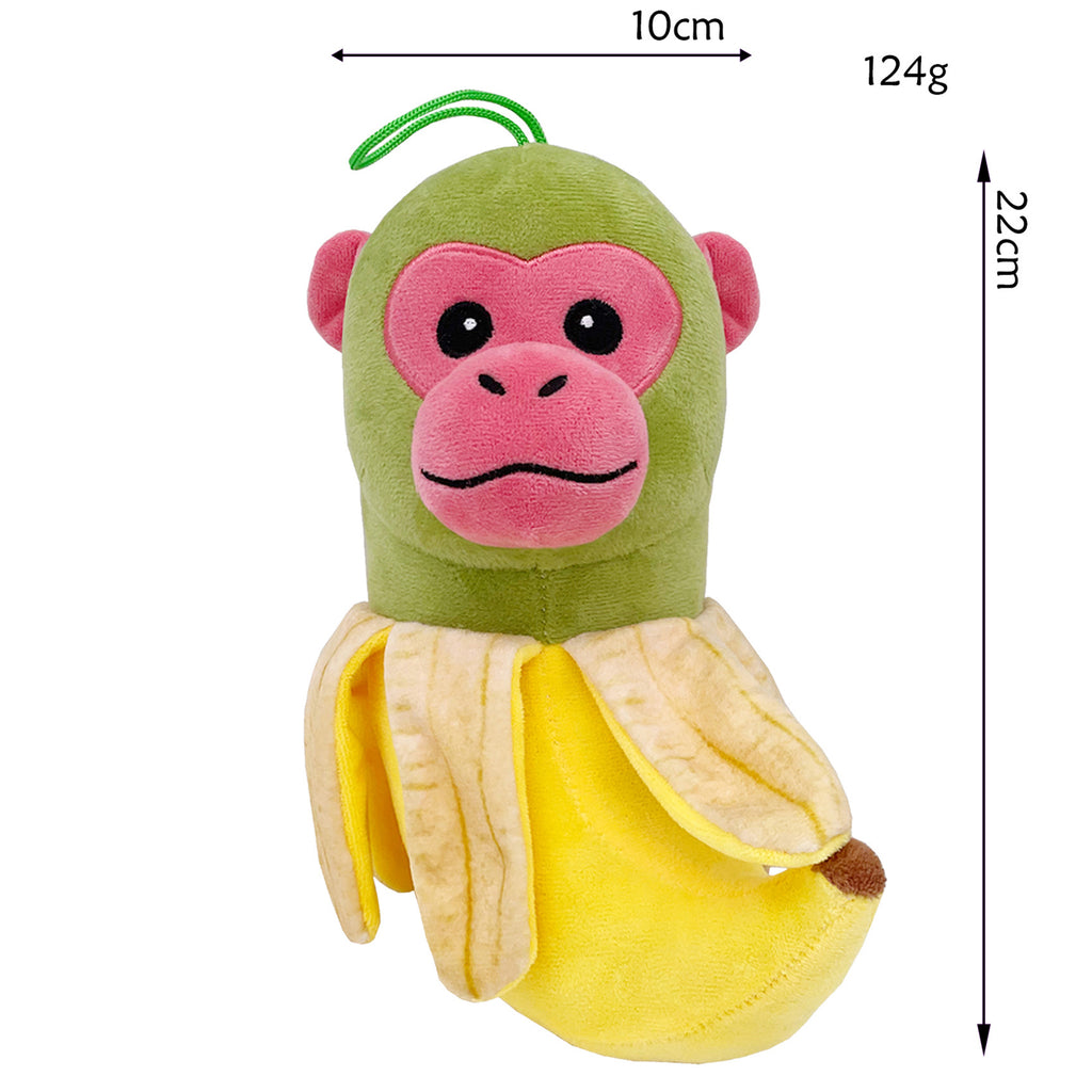Shan Hai Jing Weirdcore Monkey-Banana Plush - Unique Mythical Creature Stuffed Toy, 22cm Fantasy Beast Plushie for Mythology Fans & Collectors