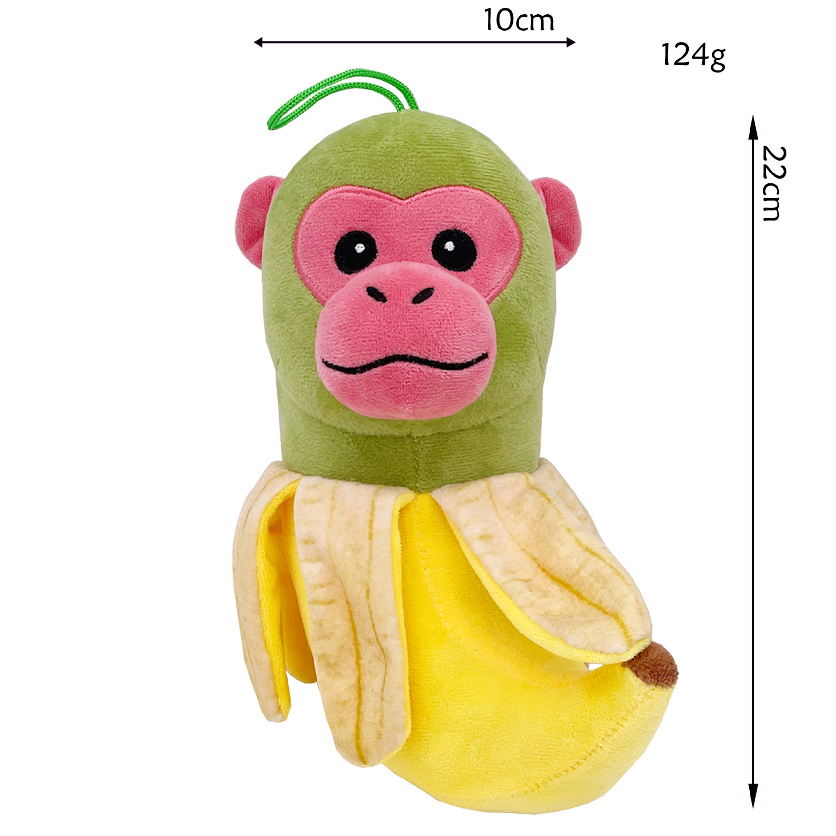Shan Hai Jing Weirdcore Monkey-Banana Plush - Unique Mythical Creature Stuffed Toy, 22cm Fantasy Beast Plushie for Mythology Fans & Collectors