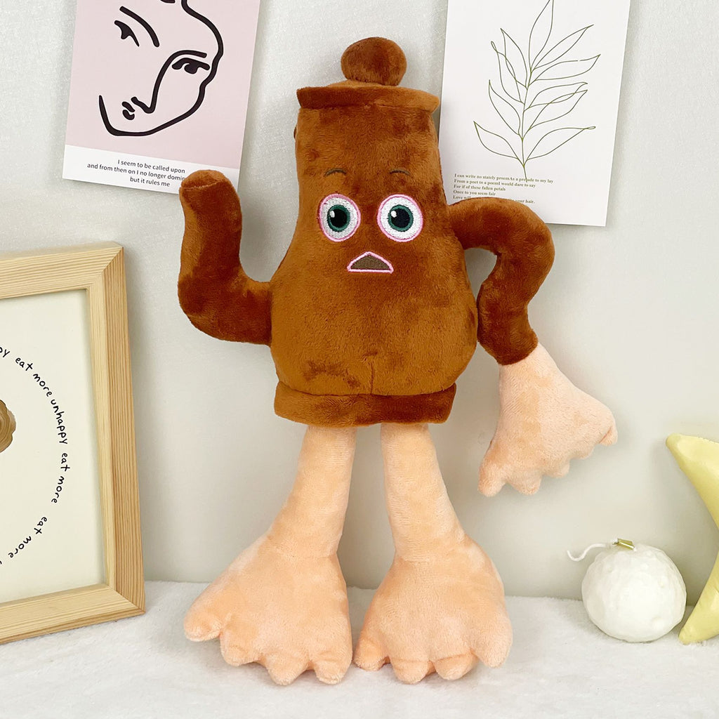 Shan Hai Jing Inspired Teapot Monster Plush Toy - Unique Mythical Stuffed Doll, Weirdcore Plush for Ancient Myth Lovers