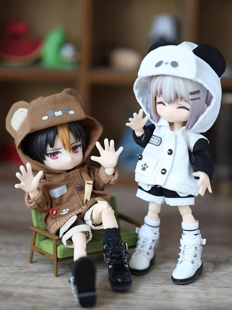 2-Piece Set: Hoodie & Pants for OB11 Dolls - 1/12 BJD Outfit 15cm Doll Clothes