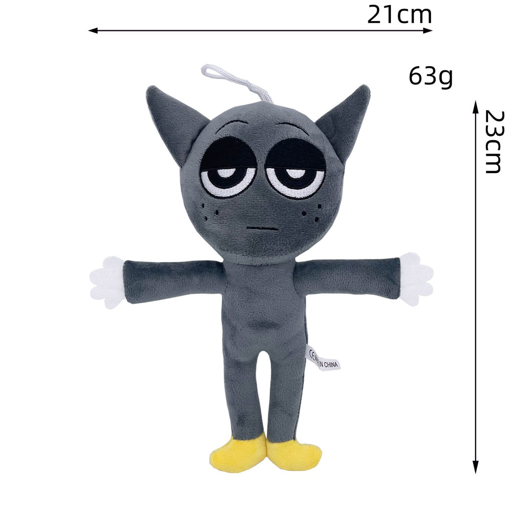 Sprunki Plush Doll - New Arrival Rhythm Box Game Merch, Lazy Cat-Eared Monster Soft Plush Toy