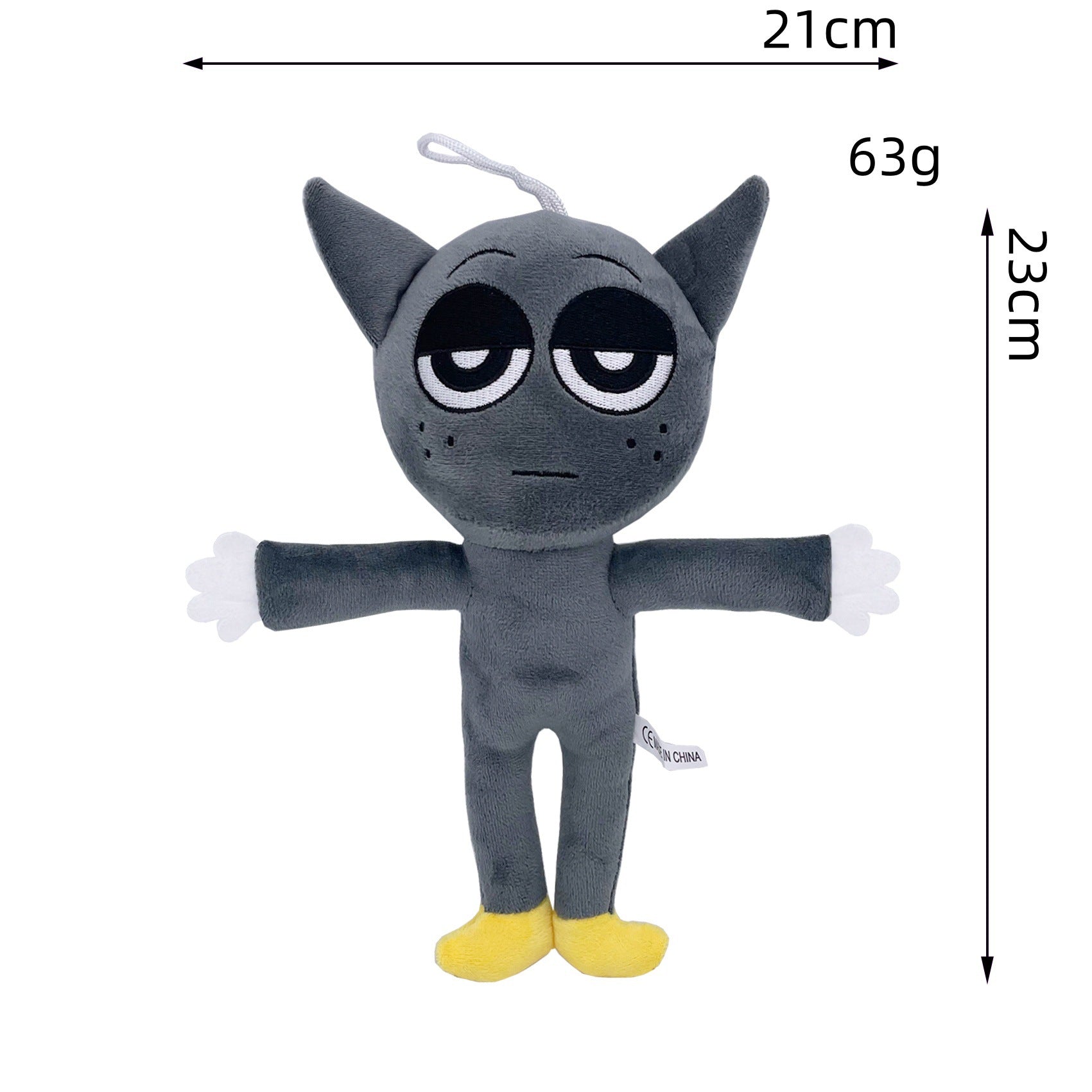 Sprunki Plush Doll - New Arrival Rhythm Box Game Merch, Lazy Cat-Eared Monster Soft Plush Toy