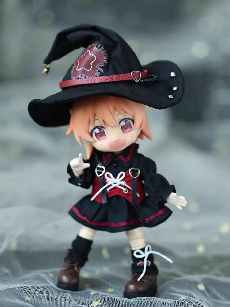 OB11 Doll Clothes, 1/12 Scale BJD Fantasy Magician Outfit Set, Doll Replacement Costume Set