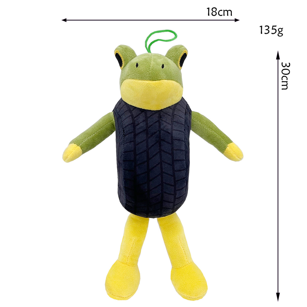 Classic of Mountains and Seas Frog-Tire Plush - Mythical Creature Stuffed Animal, Quirky Fantasy Plush Toy for Kids & Mythology Aficionados