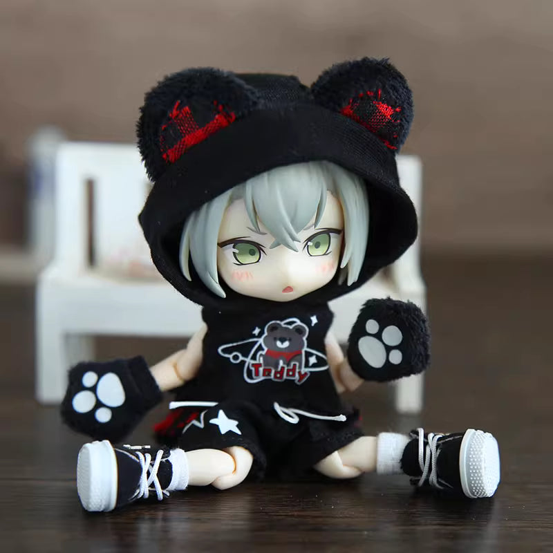 OB11 Doll Clothes | 1/12 BJD Doll Clothing | American-Style Little Wolf 4-Piece Doll Set | Doll Outfits