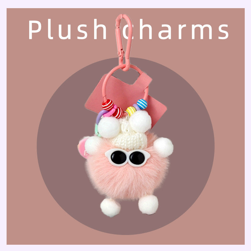 Multi-Color Elf Plush Charm, Cute Creative Pom-Pom Doll, Phone Strap Bag Decoration Keychain