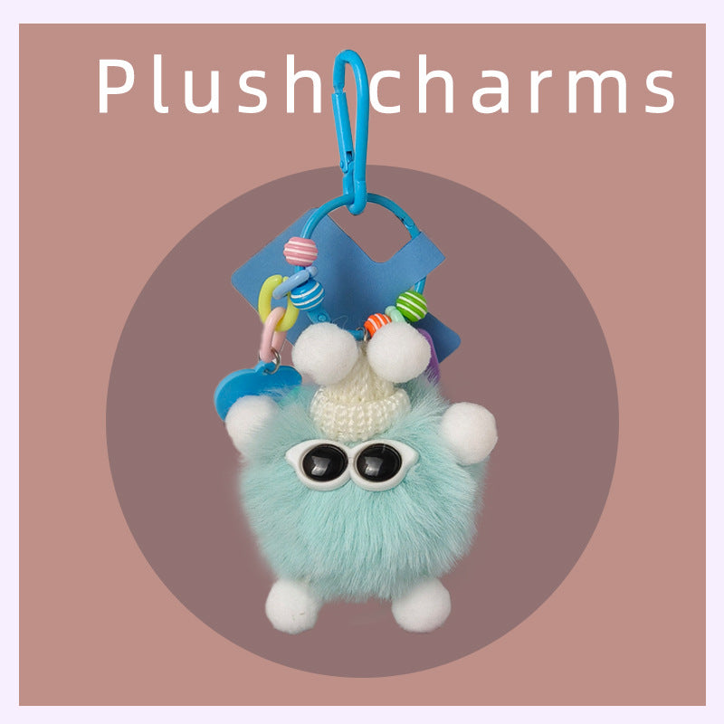 Multi-Color Elf Plush Charm, Cute Creative Pom-Pom Doll, Phone Strap Bag Decoration Keychain
