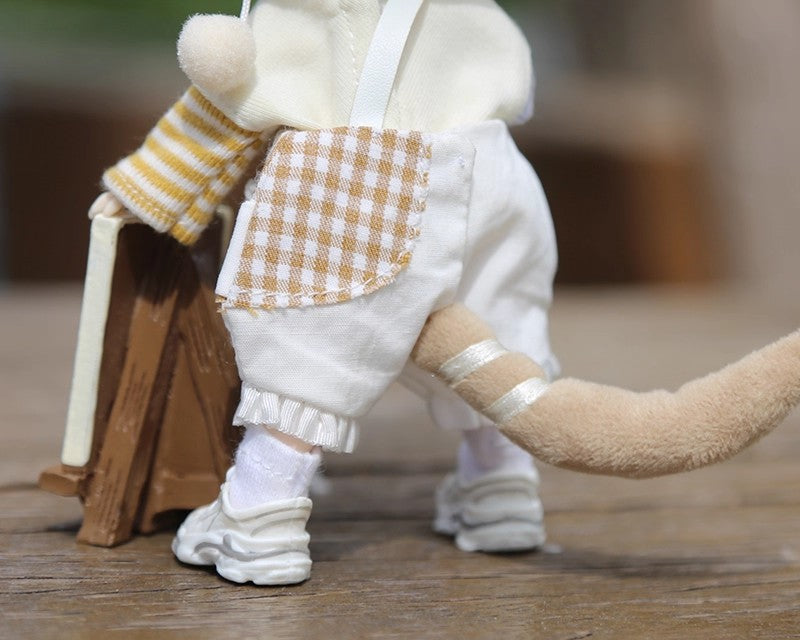 Cute Cat Outfit for OB11 Dolls - 1/12 BJD Body9 Doll Clothes 3-Piece Set