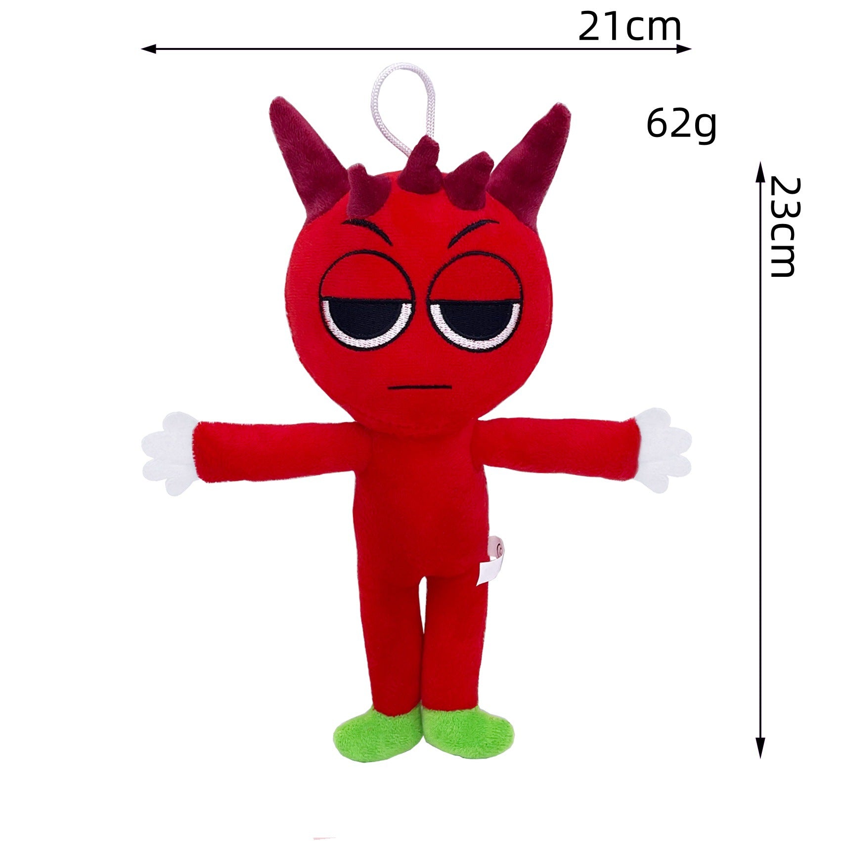 Sprunki Plush Doll - New Arrival Rhythm Box Game Merch, Red Horned Monster Soft Plush Toy