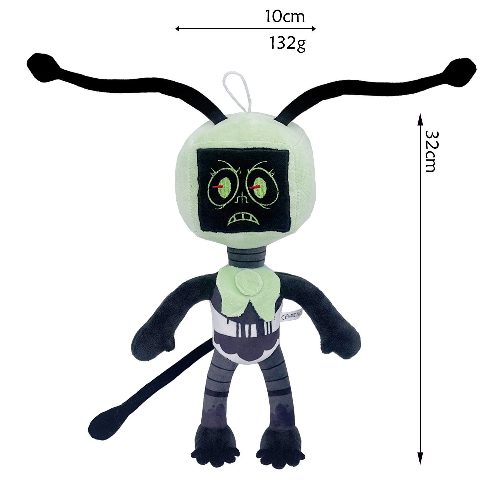 Dandy’s World Plush - Green Robot Monster Soft Stuffed Toy, Unique Weirdcore Design for Fans