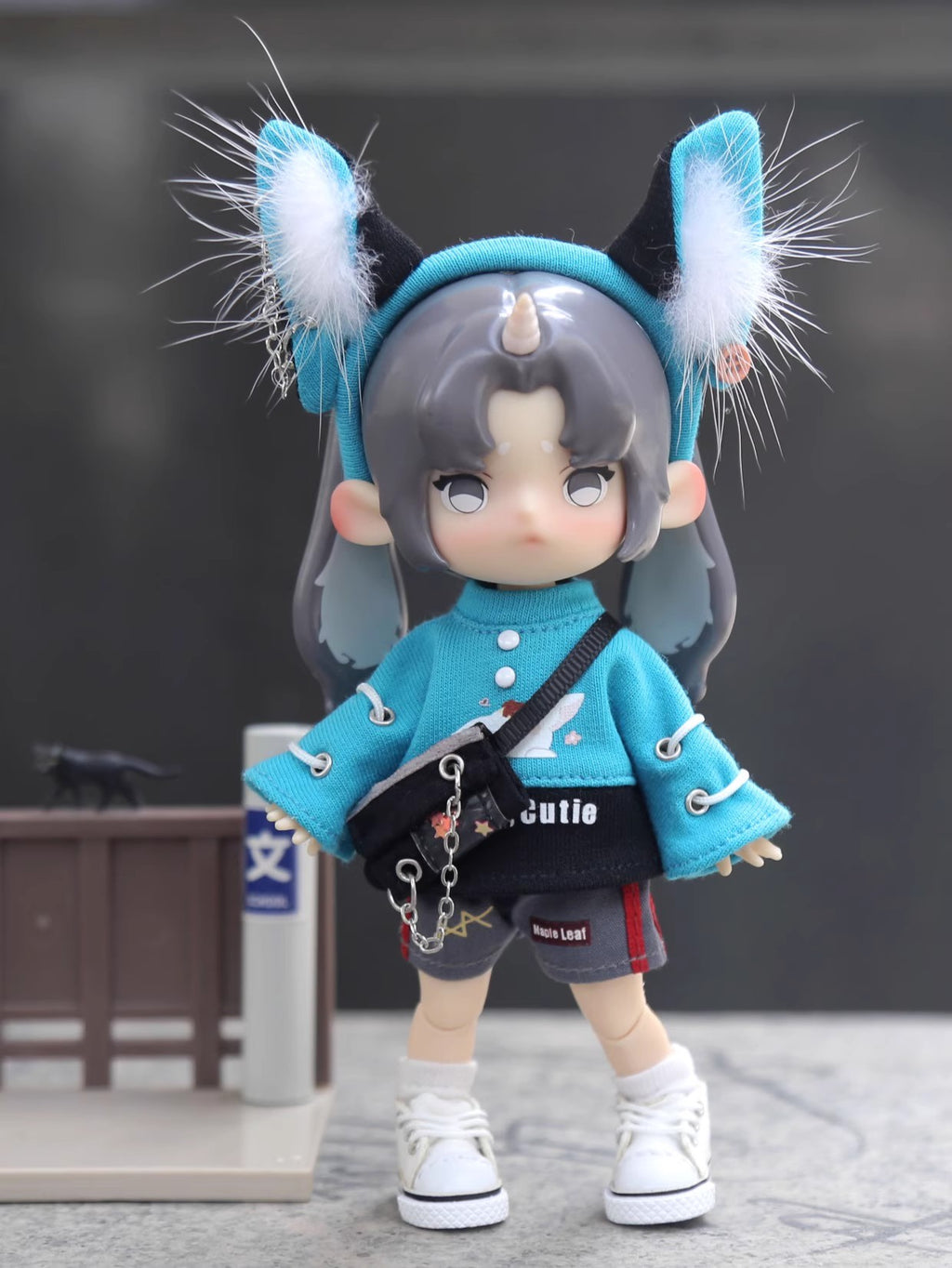 OB11 Doll Clothes | 1/12 BJD Doll Outfits | Cute Doll Clothing Set with Fox Ear Decoration