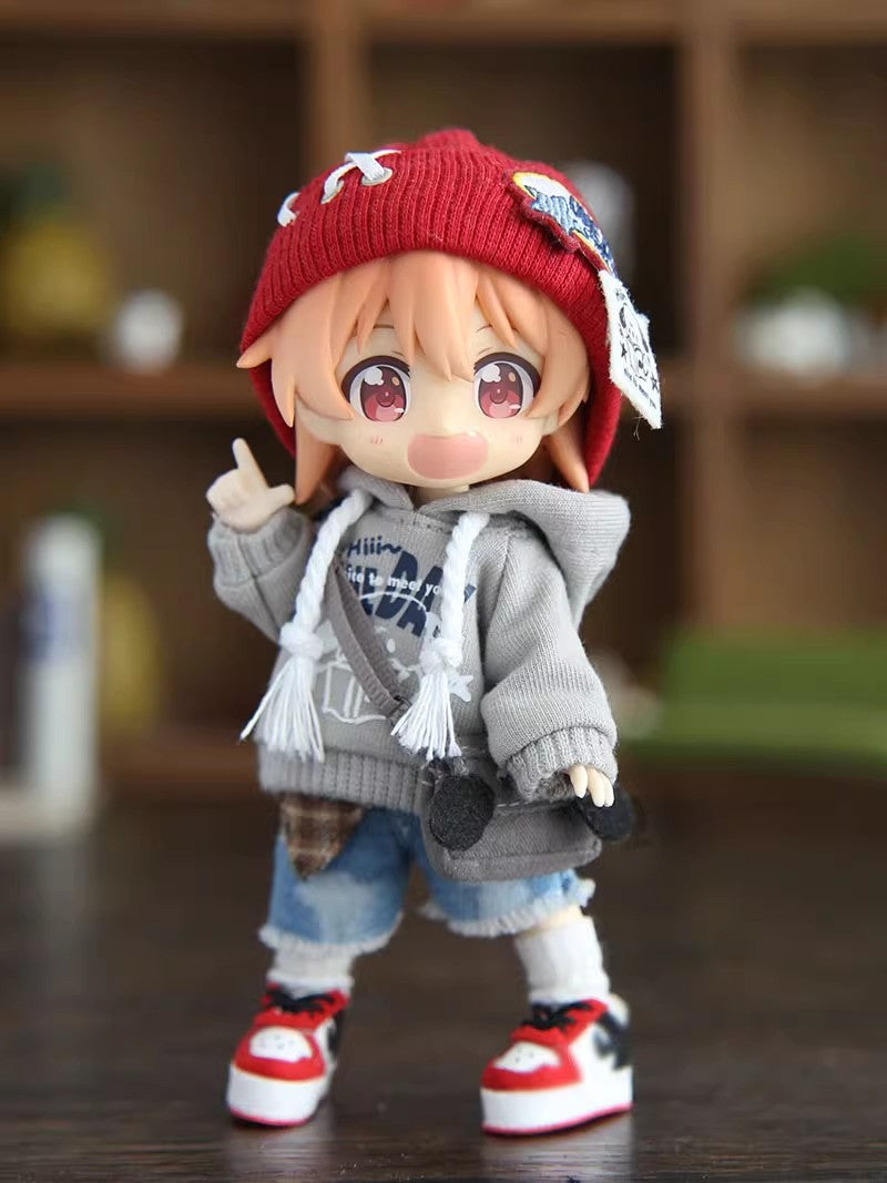 Doll Clothes, 4-Piece Set P9 Body Clothes, 1/12 Scale BJD Sweater Outfits