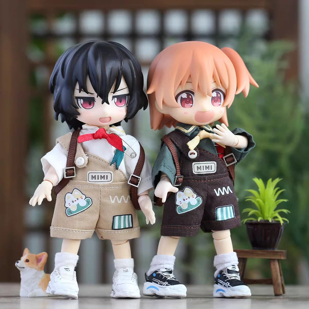 OB11 Doll Clothes - 5-Piece Holiday Travel Set, Casual Backpack Set, 1/12 BJD Doll Outfits