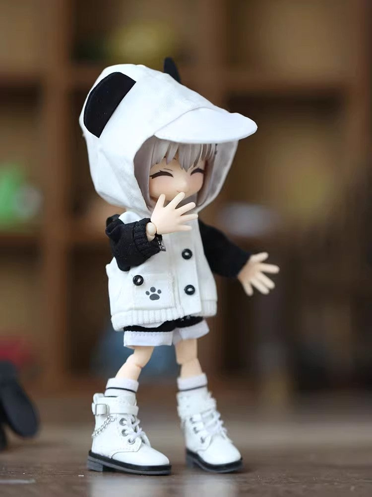 2-Piece Set: Hoodie & Pants for OB11 Dolls - 1/12 BJD Outfit 15cm Doll Clothes