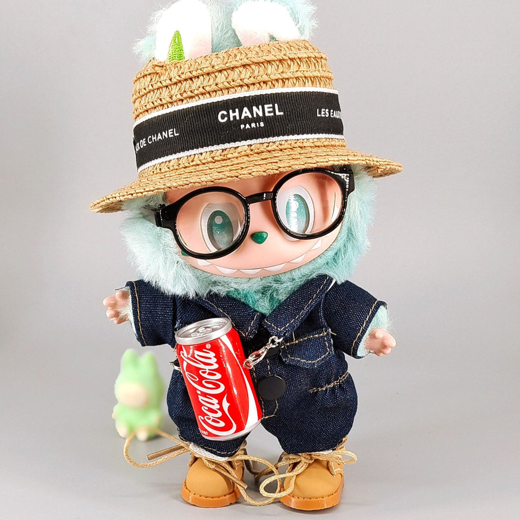 Doll Clothing For 15cm 17cm dolls Doll Fashion Denim Onesie Set - 5 Pieces