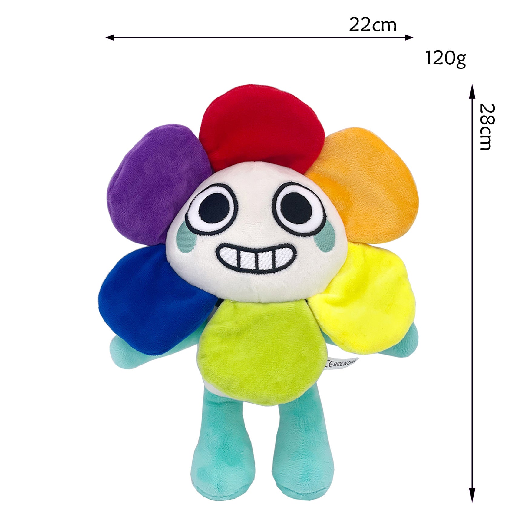 Dandy’s World New Arrival Plush Doll - 28cm Multicolor Flower Weirdcore Cute Stuffed Toy, Perfect for Collection & Decoration