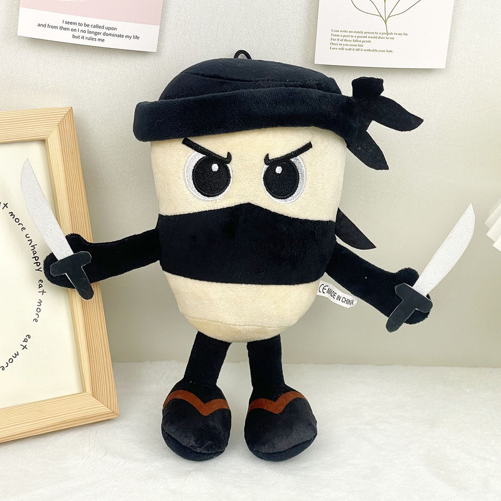 Shan Hai Jing Ninja Cup Plush - Unique Mythical Creature Stuffed Toy, 25cm Fantasy Beast Plushie for Mythology Fans & Collectors