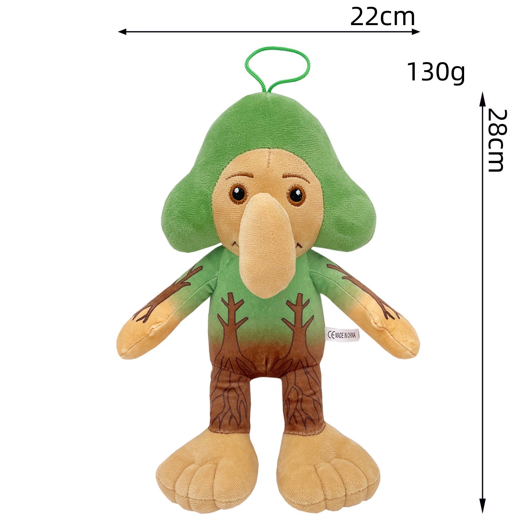 Shan Hai Jing Weirdcore Tree-Man Plush Doll - Mythical Stuffed Animal, 28cm Quirky Fantasy Plush Toy for Kids & Mythology Aficionados