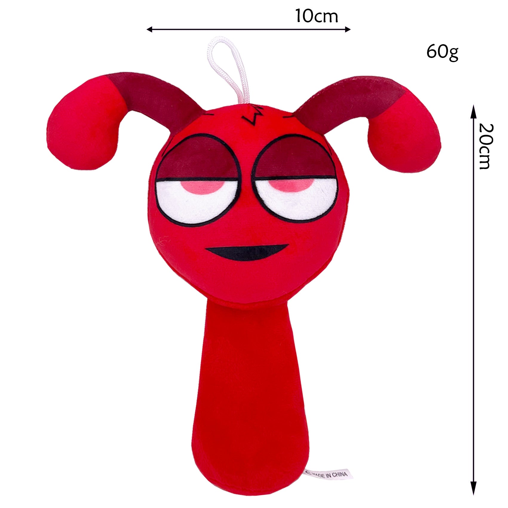 Sprunki Plush - New Incredibox (Rhythm Box) Game Peripheral Red Horned Monster Soft Stuffed Toy