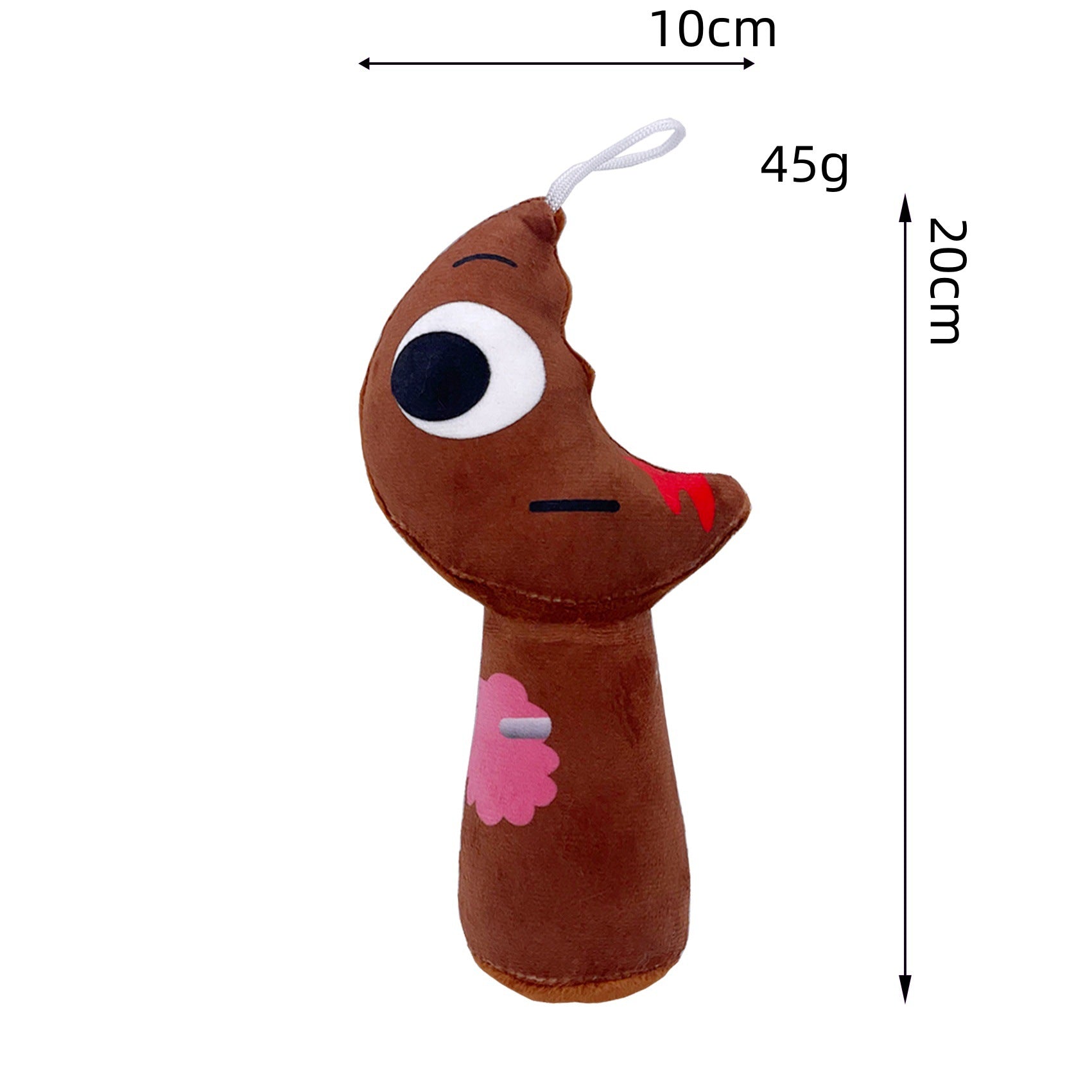 Sprunki Plush Doll - New Arrival Rhythm Box Game Merch, Brown Crescent Horror Monster Soft Plush Toy