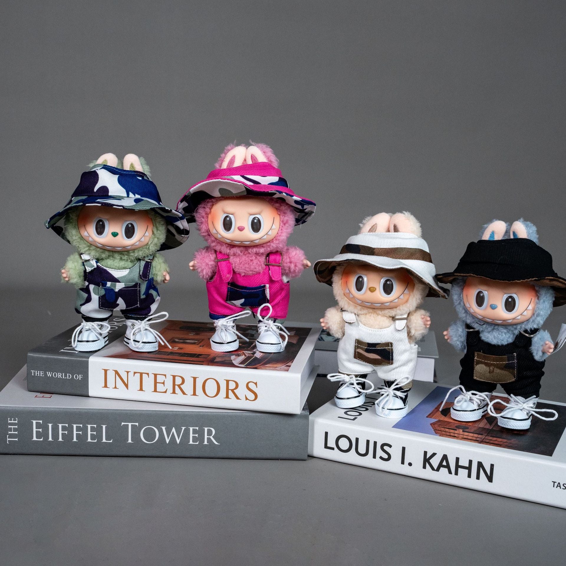 Such Adorable Doll Clothes For 17cm dolls Doll Fashion Multi-Color Camo Denim Set