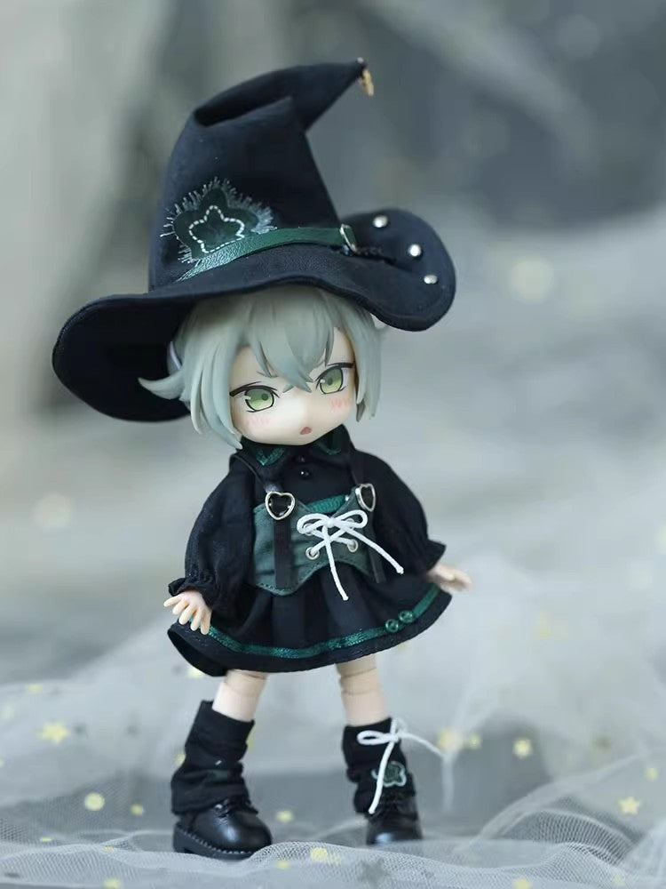 OB11 Doll Clothes, 1/12 Scale BJD Fantasy Magician Outfit Set, Doll Replacement Costume Set