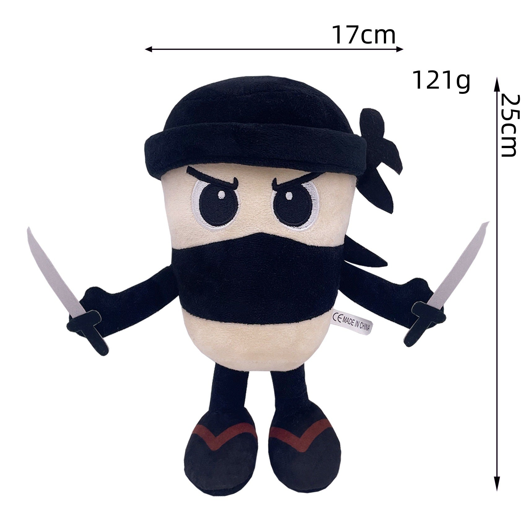 Shan Hai Jing Ninja Cup Plush - Unique Mythical Creature Stuffed Toy, 25cm Fantasy Beast Plushie for Mythology Fans & Collectors
