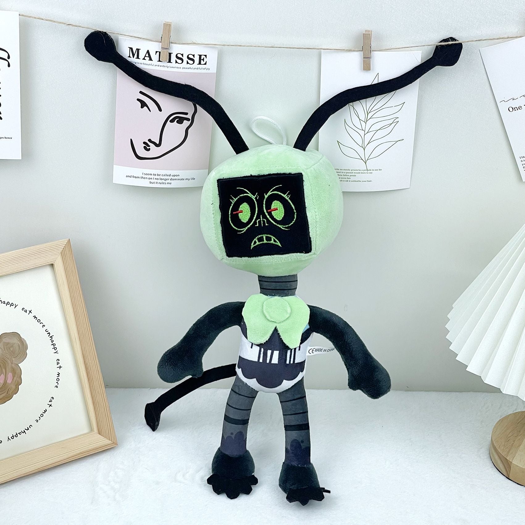 Dandy’s World Plush - Green Robot Monster Soft Stuffed Toy, Unique Weirdcore Design for Fans
