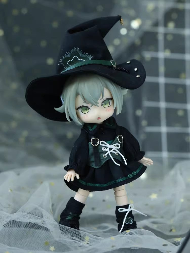 OB11 Doll Clothes, 1/12 Scale BJD Fantasy Magician Outfit Set, Doll Replacement Costume Set