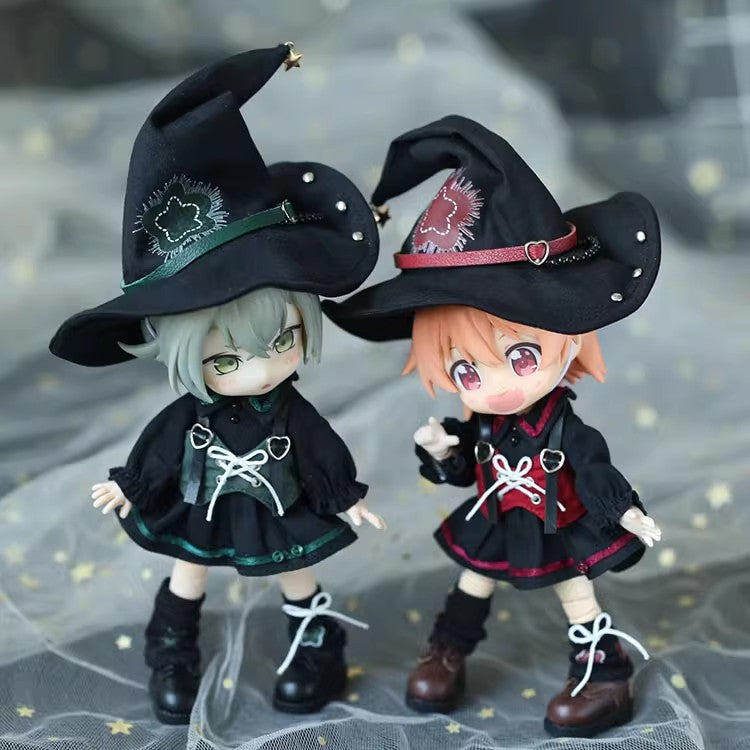 OB11 Doll Clothes, 1/12 Scale BJD Fantasy Magician Outfit Set, Doll Replacement Costume Set