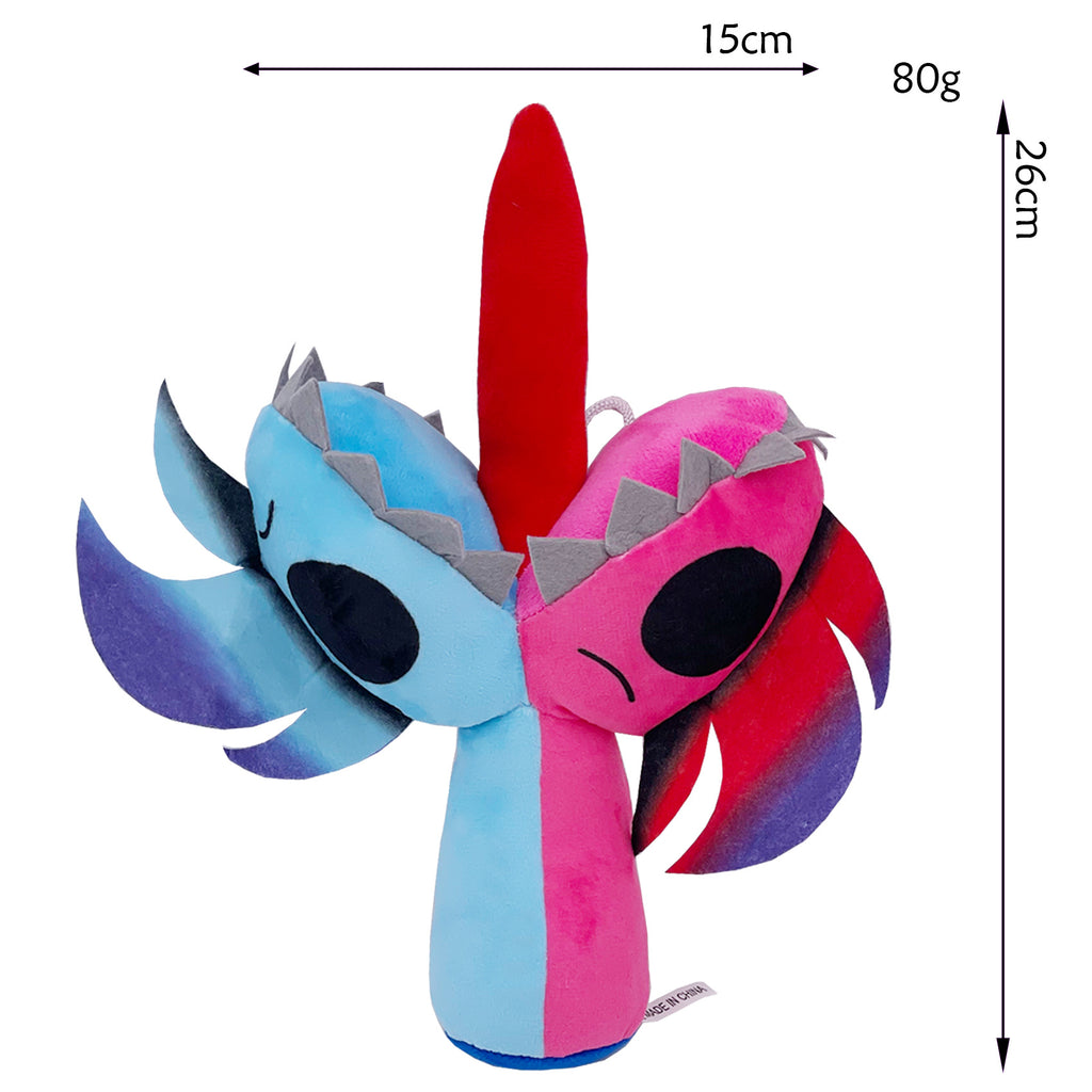 Sprunki Plush - New Incredibox (Rhythm Box) Game Peripheral Blue-Pink Two-Headed Monster Soft Stuffed Toy