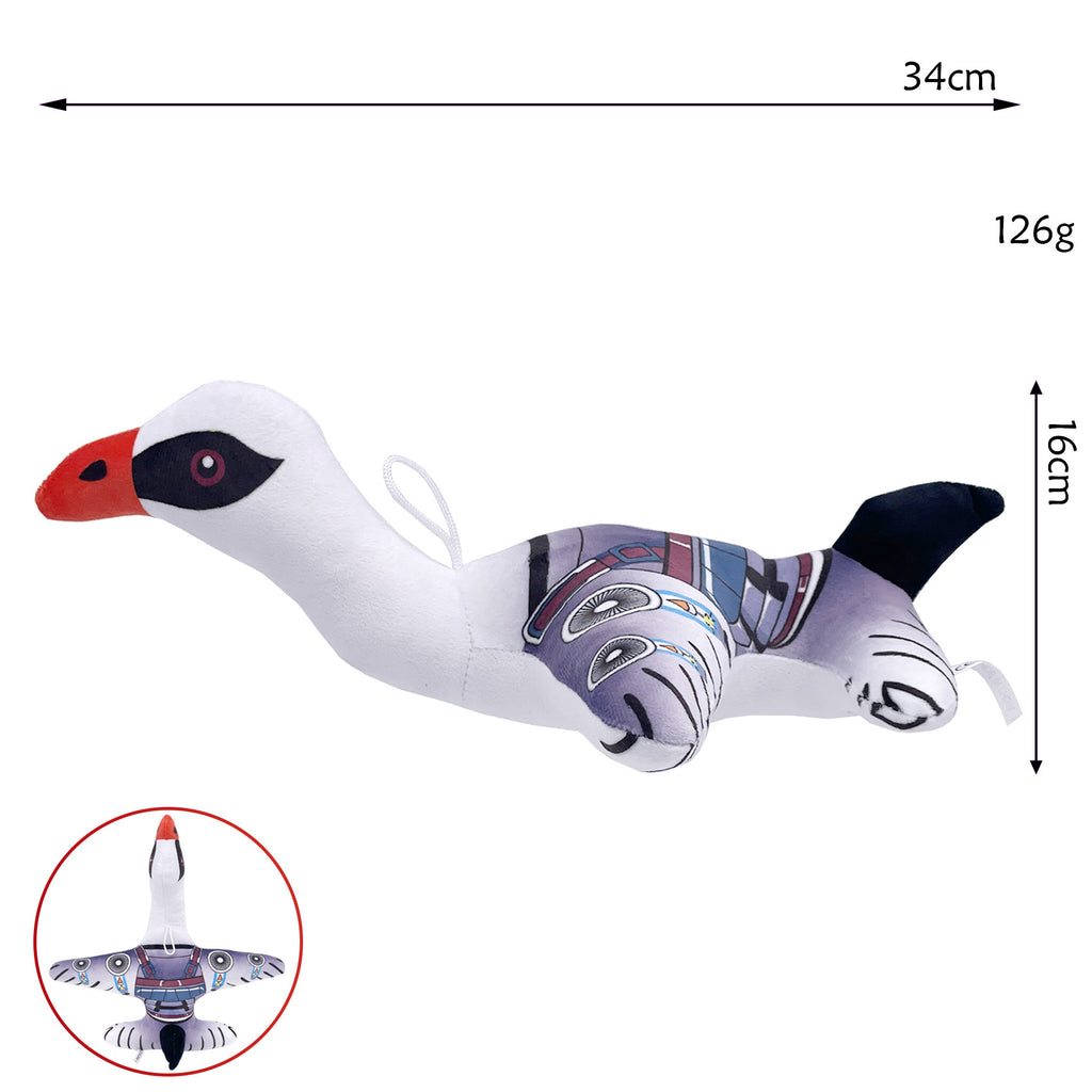 Shan Hai Jing Mythical Bird Plush - Unique Crane-Like Fantasy Creature Stuffed Toy, 34cm Ancient Beast Plushie for Mythology Fans & Collectors