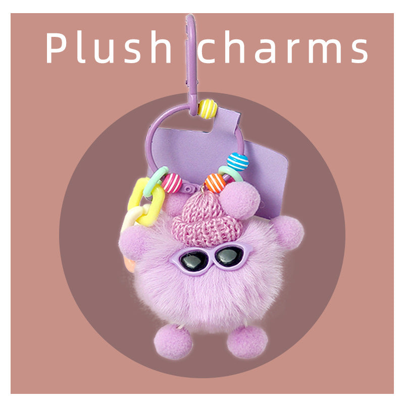 Multi-Color Elf Plush Charm, Cute Creative Pom-Pom Doll, Phone Strap Bag Decoration Keychain