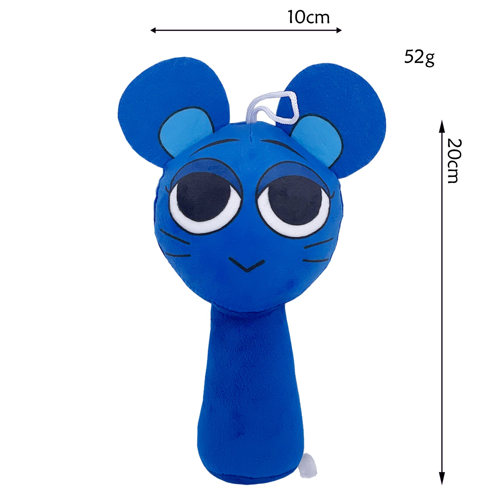 Sprunki Plush - New Incredibox (Rhythm Box) Game Peripheral Blue Mouse Monster Soft Stuffed Toy