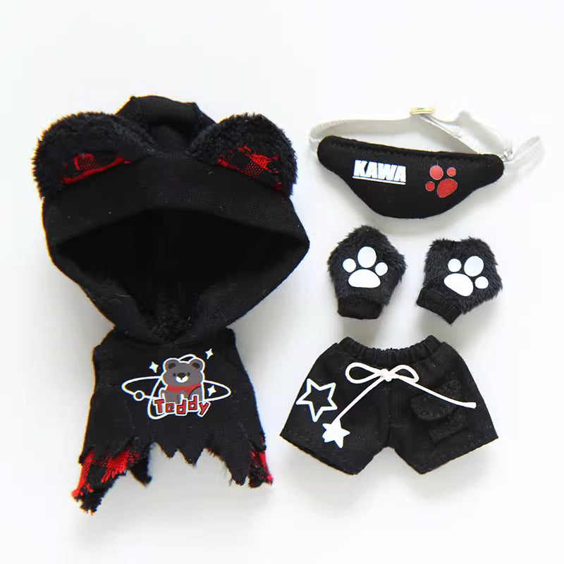 OB11 Doll Clothes | 1/12 BJD Doll Clothing | American-Style Little Wolf 4-Piece Doll Set | Doll Outfits