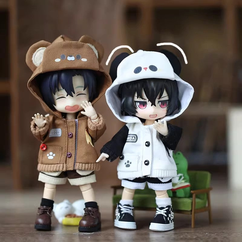 2-Piece Set: Hoodie & Pants for OB11 Dolls - 1/12 BJD Outfit 15cm Doll Clothes