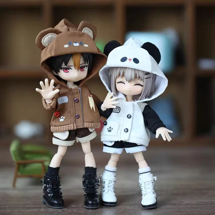 2-Piece Set: Hoodie & Pants for OB11 Dolls - 1/12 BJD Outfit 15cm Doll Clothes