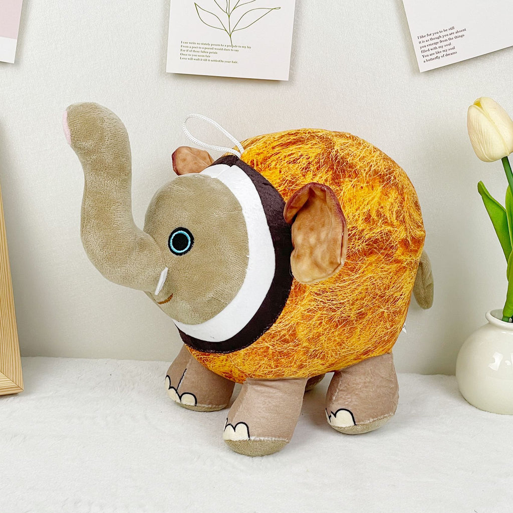 Shan Hai Jing Weirdcore Elephant-Sun Hybrid Plush - Unique Mythical Creature Stuffed Toy, 20cm Fantasy Beast Plushie for Mythology Fans & Collectors