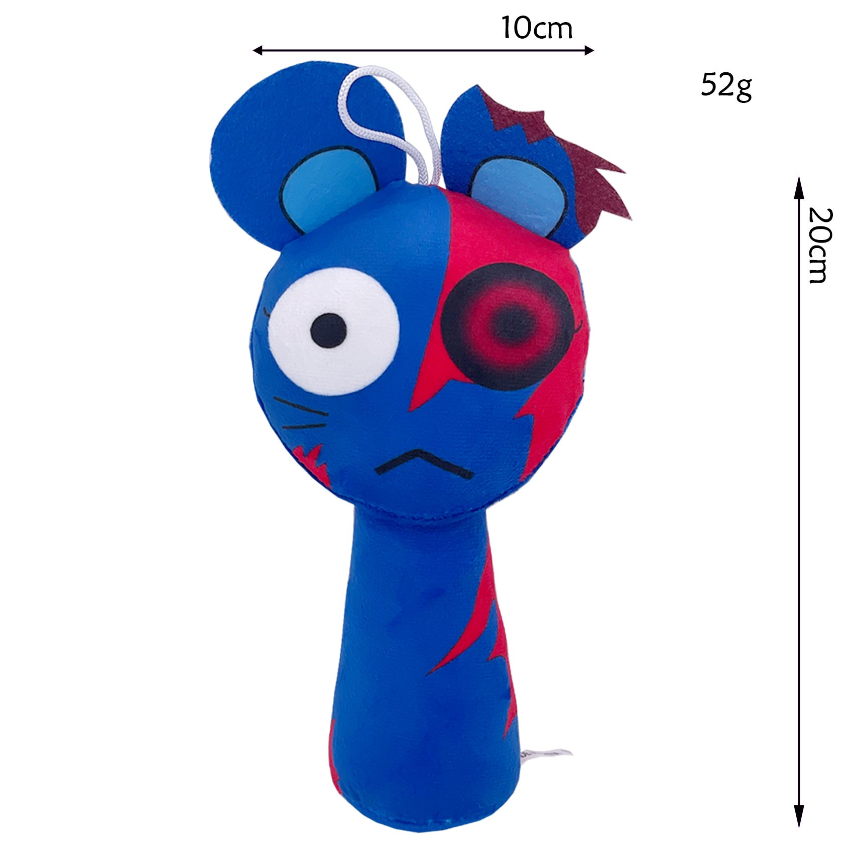 Sprunki Plush - New Incredibox (Rhythm Box) Game Peripheral Blue-Red Horror Mouse Monster Soft Stuffed Toy