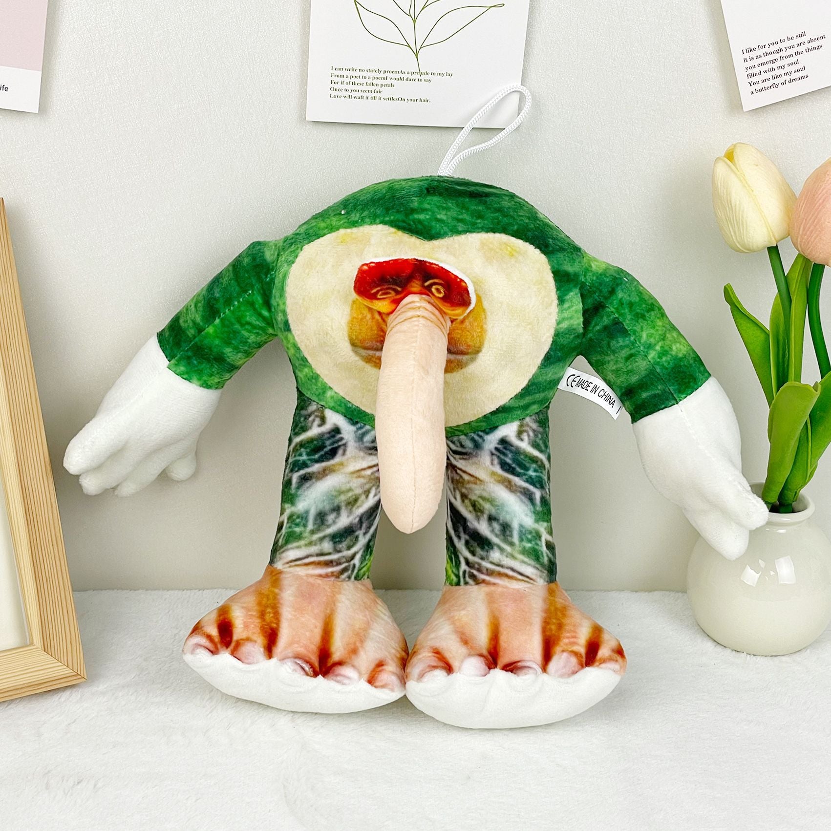 Shan Hai Jing Inspired Bizarre Creature Plush Toy - Unique Mythical Stuffed Doll, Weirdcore Plush for Ancient Myth Lovers