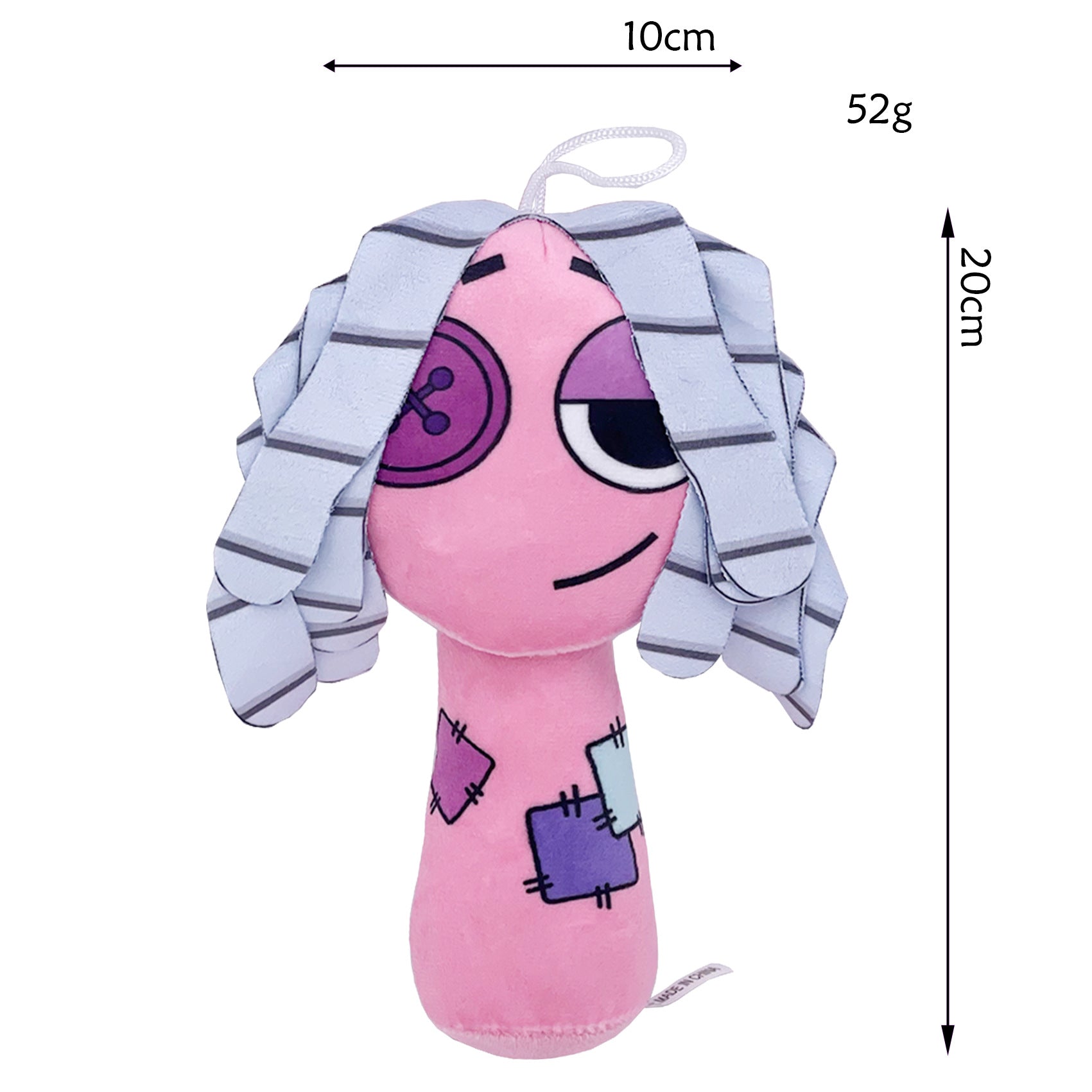 Sprunki Plush - New Incredibox (Rhythm Box) Game Peripheral Pink Patchwork Doll Monster Soft Stuffed Toy