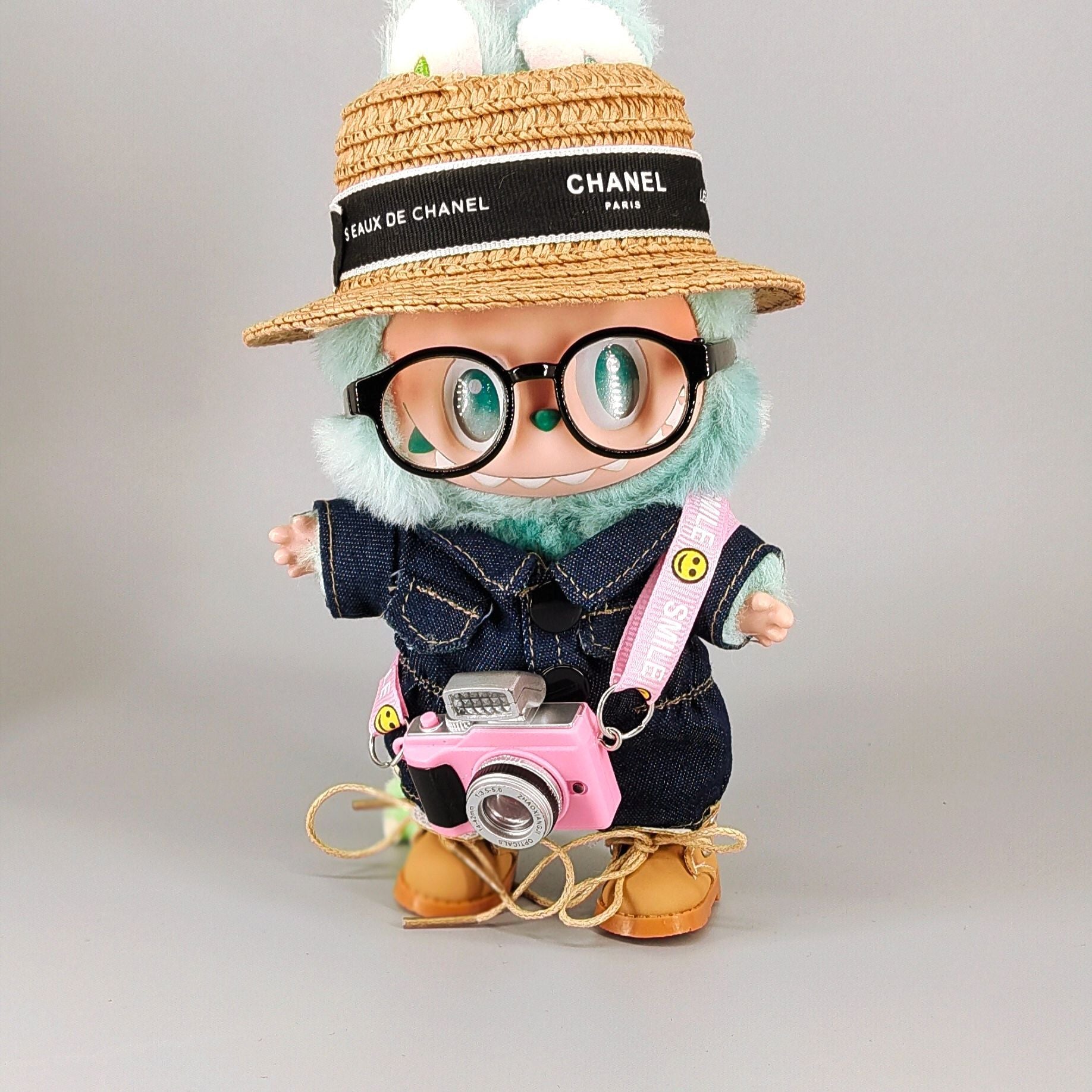 Doll Clothing For 15cm 17cm dolls Doll Fashion Denim Onesie Set - 5 Pieces